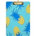 thumbnail image 1 of FMSHPON Pineapples in Sea Waves Clipboard Hardboard Wood Nursing Clip Board and Pull for Standard A4 Letter 13x9 inches, 1 of 7