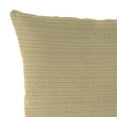 thumbnail image 5 of Jordan Manufacturing Sunbrella 16" x 16" Dupione Sand Stripe Square Outdoor Throw Pillow, 5 of 10