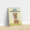 thumbnail image 3 of Cute Chesapeake Bay Retriever Loves Dad Happy Father's Day Vertical Matte Canvas Poster Chessie Dog Lover Wall Art Home Decor - 12008, 3 of 5