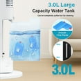 thumbnail image 2 of Flamemore Evaporative Air Cooler Fan with Remote & Ice Packs, Oscillating Tower Air Conditioner with Humidify, White&Gray, 2 of 5