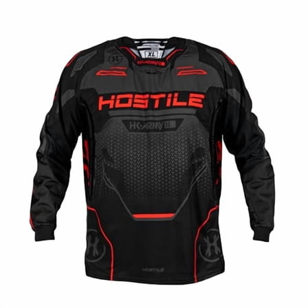 HK Army Proline Paintball Jersey for Men - Red Padded Paintball Shirt (Small)