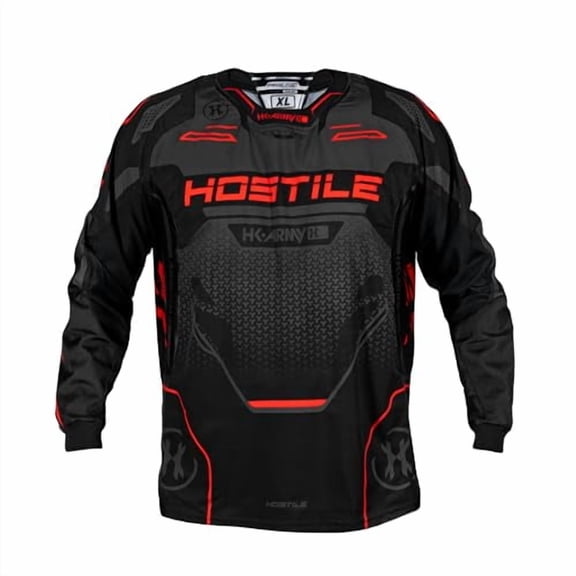 HK Army Proline Paintball Jersey for Men - Red Padded Paintball Shirt (Small)