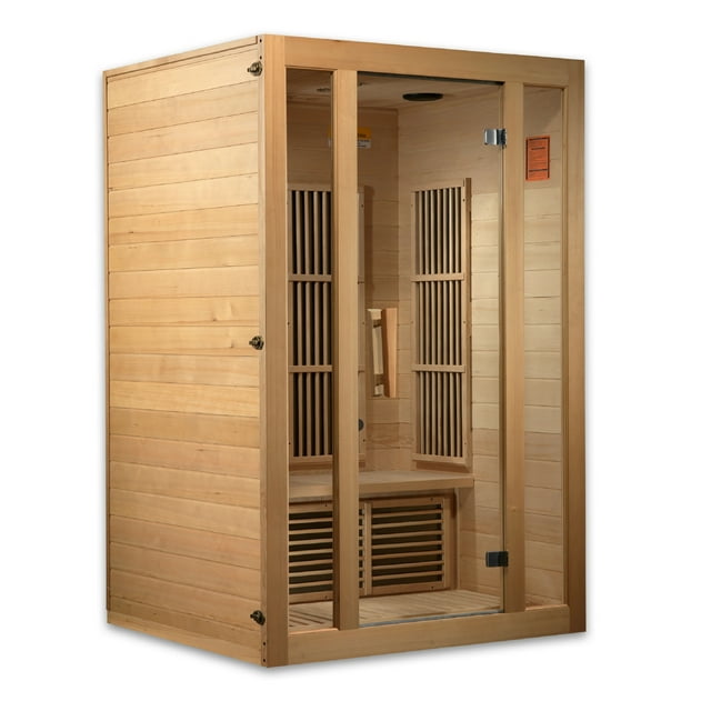Maxxus « Seattle » Sauna Infrarouge Lointain à Faible CEM pour 2 Personnes Canadien Hemlock