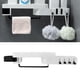 thumbnail image 4 of Estante De Baño, Estante De Esquina De Baño Diseño Montado En La Pared Giratorio De Doble Capa Para Baño Para Cuarto De Lavado Para Inodoro ANGGREK Blanco y Negro, 4 of 8