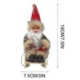 thumbnail image 3 of zhmrfg Santa Claus Doll Christmas Decoration, Vintage Old Man Ornament, Tabletop Holiday Decor, Perfect for Christmas Party, Shelf, Office Decoration, Charming Gift Idea for Holiday Season, 3 of 5