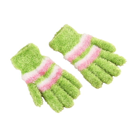 Audhol Thin Water-Resistant Windproof Non-Slip Gloves Winter New Ladies Fingerless Knitted Warm Half Finger Wool Gloves Touchscreen Non-Slip Gloves A One Size