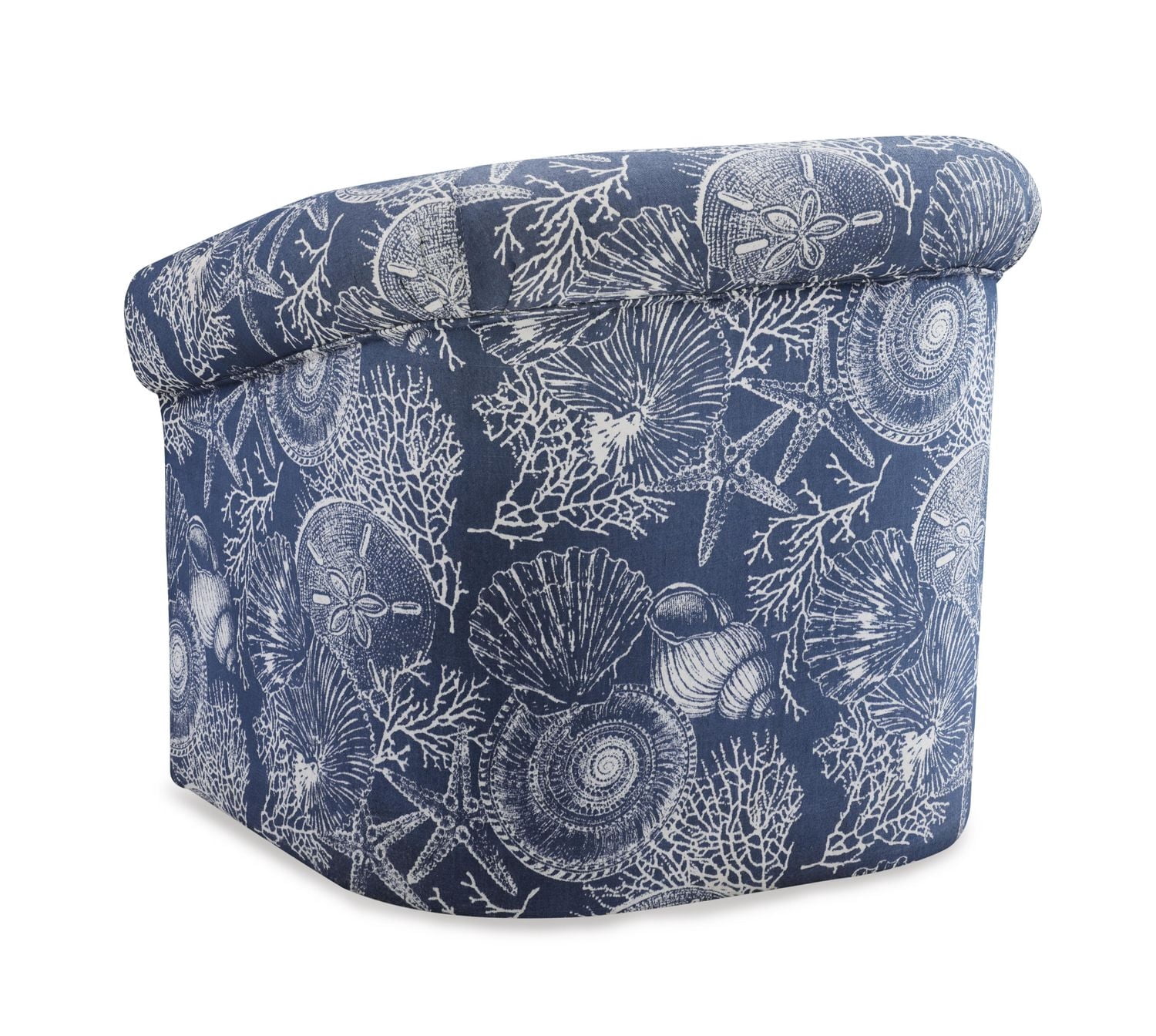 McRae Swivel Club Chair, Blue