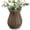 Dark Brown, variant on 5.7" Rustic Woven Flower Vase, Brown Rattan Style Decorative Vase for Pampas Grass, Boho Farmhouse Table Centerpiece for Living Room Bedroom Decor-Brown