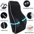 thumbnail image 2 of Almohada de apoyo lumbar para aliviar el dolor de espalda, espuma viscoelástica de alta densidad con funda extraíble y lavable para uso en la oficina, el automóvil y el hogar, 2 of 5