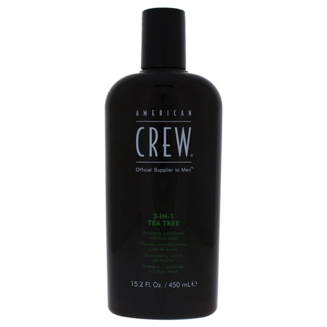 Champú, acondicionador y gel de baño 3 en 1 Tea Tree de American Crew para hombres: champú, acondicionador y gel de baño de 15,2 oz American Crew American Crew Champú y acondicionador y gel de baño 15.2 oz