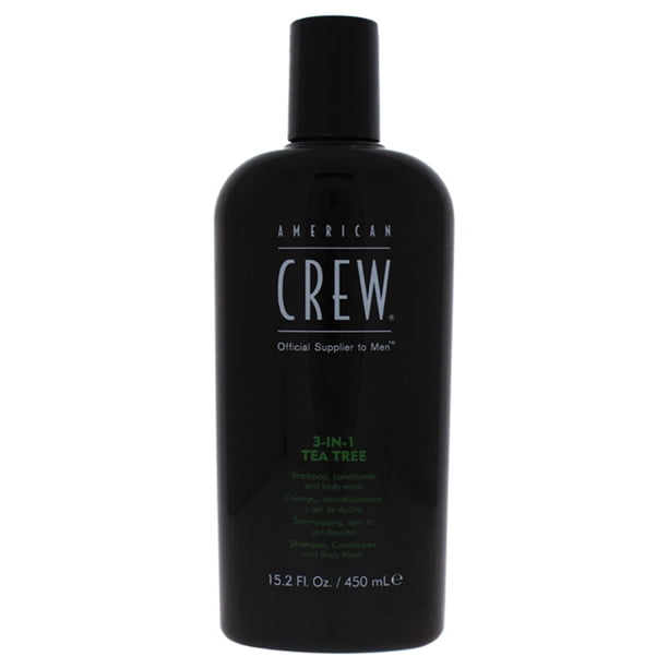 Champú, acondicionador y gel de baño 3 en 1 Tea Tree de American Crew para hombres: champú, acondicionador y gel de baño de 15,2 oz American Crew American Crew Champú y acondicionador y gel de baño 15.2 oz