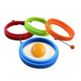 thumbnail image 4 of Yuarrent Antiadherente silicona huevo frito panqueque anillo tortilla huevo frito moldeador huevos molde para cocinar sartén horno Type3 NO3, 4 of 6