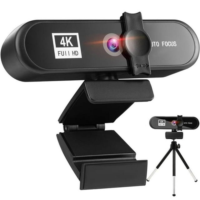 Caméra Web 4K Haute Définition Mise au Point Automatique Caméra Web en Direct USB Gratuite Caméra d'Ordinateur Lecteur de Caméra Web avec Micro Caméra d'Ordinateur