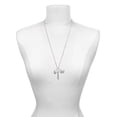 thumbnail image 3 of Delight Jewelry Silvertone Barrel with AB Clear Crystal Stars Spinner Always My Mother Bar Zoe Necklace, 3 of 4