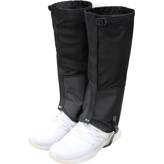 Waterproof Adjustable Garden Leg Gaiters, Black, L