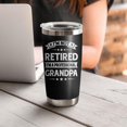 thumbnail image 5 of Grandpa Gifts From Granddaughter/Grandson,Birthday/Christmas/Father''s Day Gifts For Grandpa From Grandchild, Happy Retirement Gifts for Men Mug Coffee Cup,20oz Tumbler Lid And Straw, 5 of 5