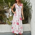 thumbnail image 4 of Flamingo Pattern King Size Sleeveless Dress Dresses Summer Women Dresses Clothing Woman Dresses Dress, 4 of 7