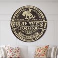 thumbnail image 2 of Designart 'Wild west rodeo' Horloge Murale Moderne, 2 of 6