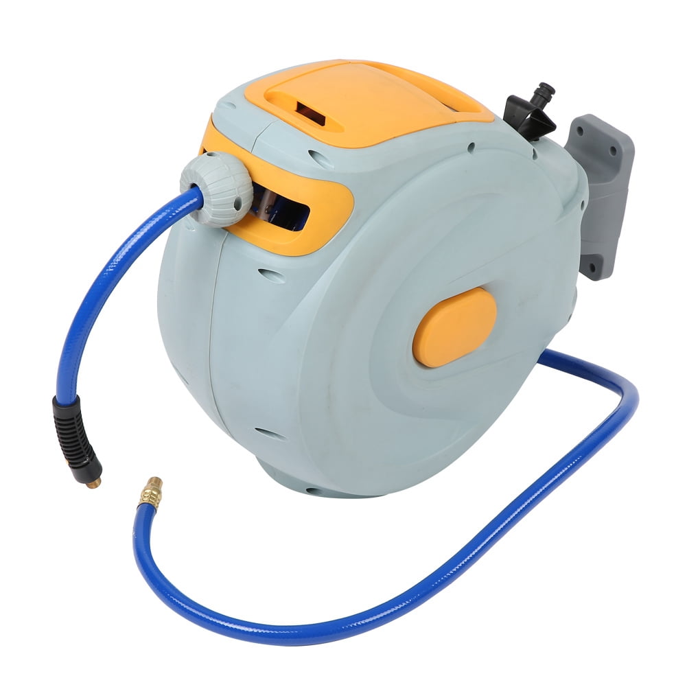 Hilitand 15m Retractable Plastic Air Compressor Hose Reel with 1/4NPT