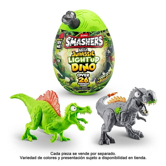 Figura Dinosaurio Zuru Smashers Mega Jurassic Light Up Dino Articulo Sorpresa 1 Pieza