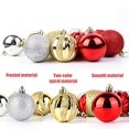 thumbnail image 5 of OurWarm 24pcs 2.36" Assorted Christmas Ball Ornaments Shatterproof Christmas Decorations Tree Balls for Holiday Xmas Tree Decorations, Tree Ornaments Hooks Included (Gold/Red/Silver), 5 of 7