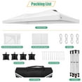 thumbnail image 4 of HOTEEL 10x20 Ez Up Pop Up Canopy Tent, Party Tents with One Push Central Button & Air Vent, Instant Canopy Tent with Sidewalls for Commercial, Event, Backyard, White, 4 of 7
