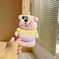 thumbnail image 2 of for iPhone 13 Pro Max Case Pig Kawaii Phone Cases,Cute 3D Cartoon Lovely Pink Pig Soft Silicone Shockproof Protective Case Funny Women Girls for iPhone 13 Pro Max, 2 of 15