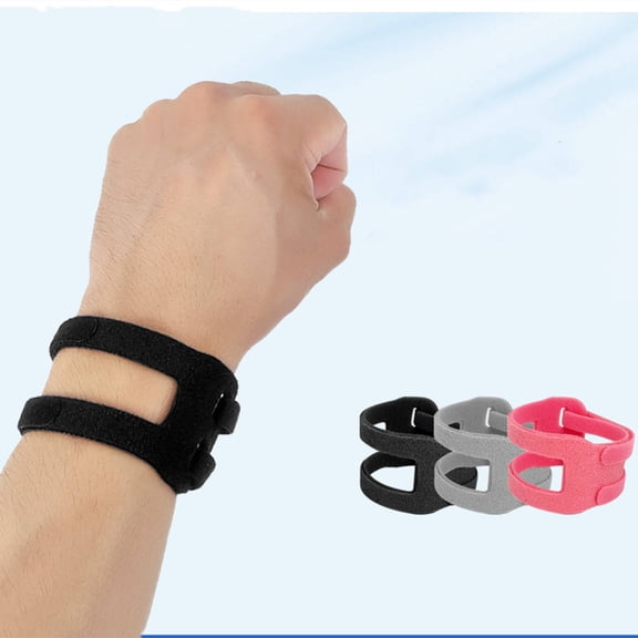 2 Pack Wrist Support Wraps, Adjustable Wrist Guards for Yoga, Fitness, Basketball & Badminton, Sports Wrist Wrap for Exercise