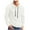 White, variant on Men's Casual Jacquard Plaid Hooded Sweatshirt, Lightweight Pullover Shirt with Large Front Pockets, Long Sleeve Fall Spring Basic Layering Piece,Black,L