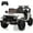 White, variant on EastVita 24V Ride On Toys for Big Kids, 4WD 2 Seater Ride On Cars with Remote Control, Adjustable Footwell Electric Vehicle, 3 Speeds, Led Lights, Bluetooth Black