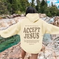 thumbnail image 2 of Women's Hoodies Sweatshirts Jesus Loves You Hooded Sweatshirts Letter Print Christian Sweatshirt Oversized Women's Hoodies Pullover Fall Sweatshirts Comfy Clothes, 2 of 6