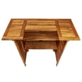 thumbnail image 5 of vidaXL 19.7 in Solid Wood Acacia Patio Bar Table with Table and Stool, Multicolor (3 Count), 5 of 11