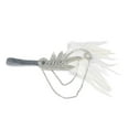 thumbnail image 2 of Diadema de Boda Nupical Cinta de Cabeza de 1920s Great Accesorio de Pelo Disfraz Estilo Charleston Blanco Baoblaze Diadema estilo flapper vintage, 2 of 8