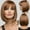 Black, variant on Women's Fashion Beauty Synthetic Wigs Bobo Short Straight Hair Cosplay Wigs