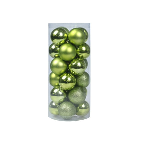 SAYOO 24pcs Christmas Tree Hanging Ball, DIY Craft Ornament New Year Party Decoration Gift