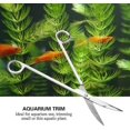 thumbnail image 3 of Tijeras para plantas de acuario, tijeras de vidrio de acero inoxidable, tijeras curvas, tanque para herramienta de recorte de plantas acuáticas, 3 of 5