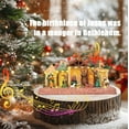 thumbnail image 3 of Christmas Nativity Figurine - LED Illuminated Religious Jesus Birth Scene Figurines, Battery & USB Operated with Music, Light-Up & Dual Rotation Functions, Indoor Tabletop Home Holiday Decor, 3 of 5