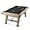 7' Type A, variant on KFFKFF Pool Table, 7-foot Billiards Table, Legs with Adjustable Stability, Set Comes with Balls, Cue Sticks, Chalks, and Brush, Wooden Hue with Dark Fabric