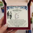 thumbnail image 5 of To My Daughter Birthday Gift Daughter Pride Gift, Daughter From Mom Or Dad, Christmas Gifts, Birthday Gifts, Anniversary Gift - Forever Love Necklace - White Gold or Yellow Gold - Gift Box, 5 of 5