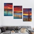 thumbnail image 4 of Nawypu  Cityscape Canvas Wall Art Lisbon Abril Bridge Pictures Posters Sunset Landscape Artwork for Living Room Bedroom Decorations Panoramic Ready to Hang 12''x16''X3 Panels, 4 of 4