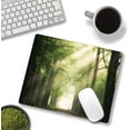 thumbnail image 4 of Mouse Pad, Natural Forest Mouse Pad, Rectangle Mouse Mat Square Waterproof Mouse Pads Non-Slip Rubber Base Mousepad for Office Laptop, 9.5"x7.9"x0.12" Inch, 4 of 6
