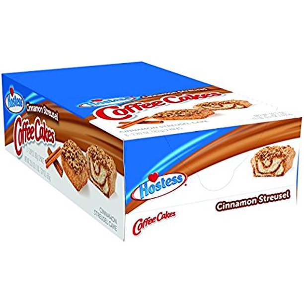 Hostess Coffee Cakes, Cinnamon Streusel, 2.89 Ounce, 8 ...