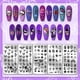 thumbnail image 3 of Juego de 5 placas para estampar uñas con diseños góticos: plantillas para manicura con luna, estrella, mariposa y flores., 3 of 7