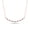 Ruby-Rose Gold Vermeil Plated, variant on 1/6 Ct Natural Diamond Curved Bar Necklace in 18 KT Rose Vermeil | Bar Necklace for Women