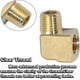 thumbnail image 3 of Conector de tubería de latón macho y hembra de codo de 90 grados Npt de 1/4", adaptador de montaje de manguera de 90 grados de latón macizo forjado con hembra de 1/4" x macho de 1/4" (paquete de, 3 of 5