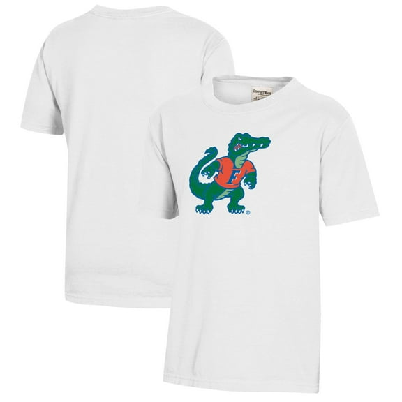 Youth  White Florida Gators Logo Comfort Wash T-Shirt