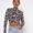 Black, variant on Honeeladyy Clearance under 10$ Zebra Tank Top Womens Crop Tops High Neck Long Sleeve Slim Fit Blouse Match Jeans Classic Backless Bandage T Shirt
