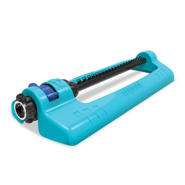 Aqua Joe Oscillating Metal Lawn Sprinkler, Adjustable Spray
