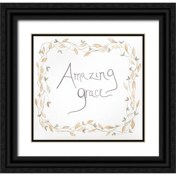 Shamp, Cindy 27x26 Black Ornate Wood Framed with Double Matting Museum Art Print Titled - Amazing Grace