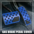 thumbnail image 2 of 1 Juego Freno Pedal Cubierta Gas Acelerador Pedal Cubierta para Coche Azul, 2 of 7
